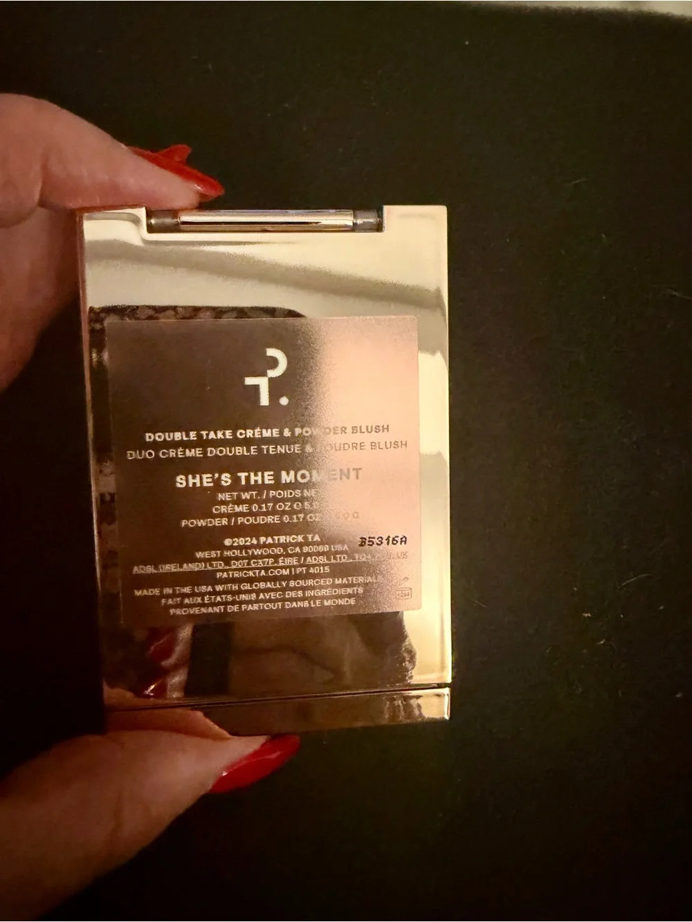 PATRICK TA BEAUTY Major Headlines Double-Take Crème & Powder Blush Duo NEW